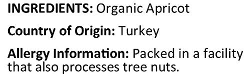 Anna and Sarah Organic Dried Apricots in Resealable Bag 3lbs 1 Pack