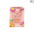 ROASTIQUE Orange Grapefruit Black Tea with Real Dried Fruit – Premium Orgainc Tea Sweet Fruit Blend Hot or Iced Tea Eco-friendly PLA bags 8 Tea Bags