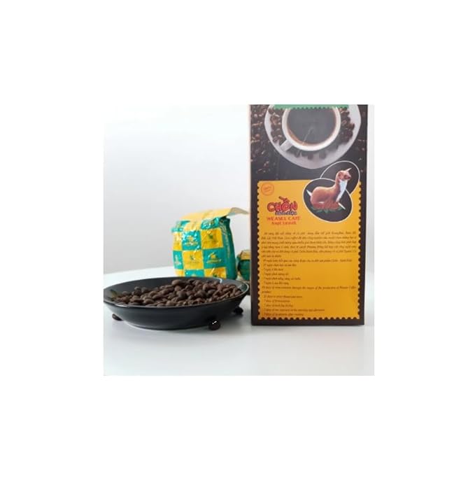 Luwak Coffee Civet weasel ca Phe Rang Xay Chon Sanh Dieu Vietnam Lion Cafe 500gr