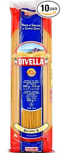 Divella pasta Bucatini - 10 bags x 1 Lb
