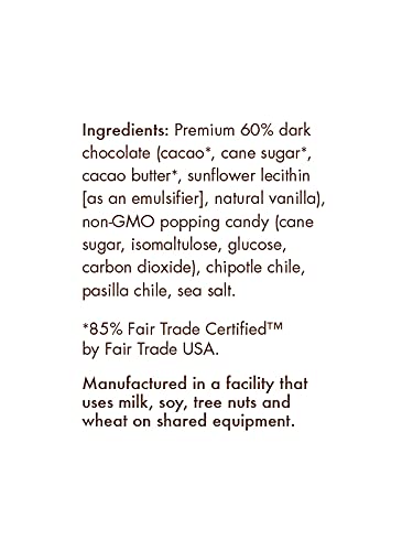 Chuao Chocolatier Firecracker Dark Chocolate Bars | Gourmet Chocolate Sea Salt Chipotle Artisan European No Preservatives | For Gift Baskets Christmas Valentines Day Gifts for Women Men Birthday