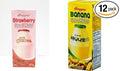 Binggrae Combo Milk Banana 6pk &amp Strawberry 6pk Flavor (Pack of 12)