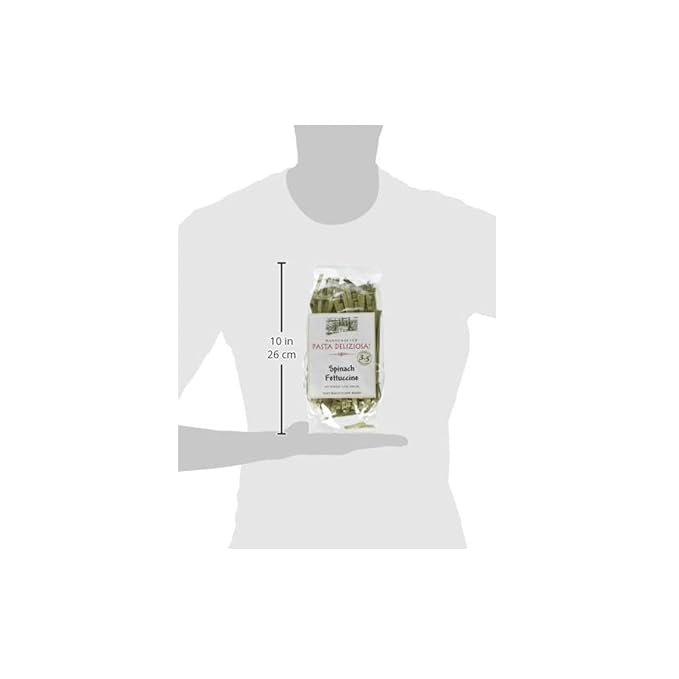 Pasta Deliziosa! Handcrafted Pasta Spinach Fettucine 12 Ounce – 3 Pack