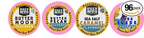 Ugly Mug Coffee Signature Organic Flavored Single Serve Bio-degradable UGLY CUPS (Keurig Compatible) | Flavored Variety Pack 96 Pack