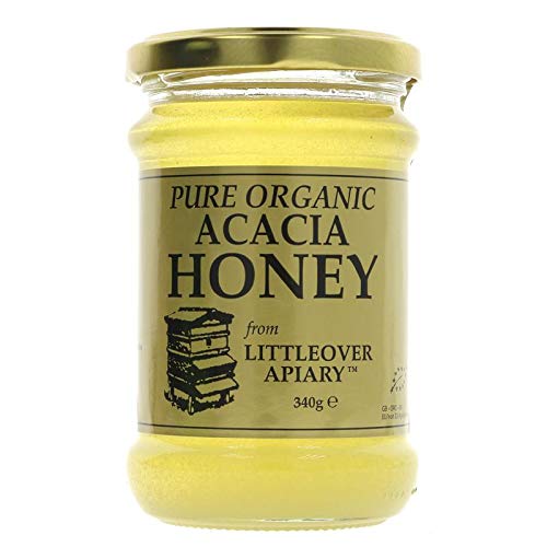 Littleover Apiaries Organic Acacia Honey 340g (Pack of 6)