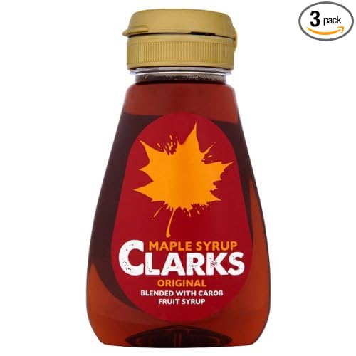Maple Syrup Clarks &amp Carob Fruit Blend 3X180Ml