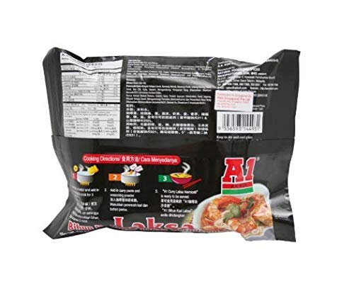 NT# A1 Instant Noodle - Curry Laksa Vermicelli 110g x 3Pkts -Using fresh Curry Laksa Paste to remain the taste of the Laksa aroma and frangant of Curry Spices
