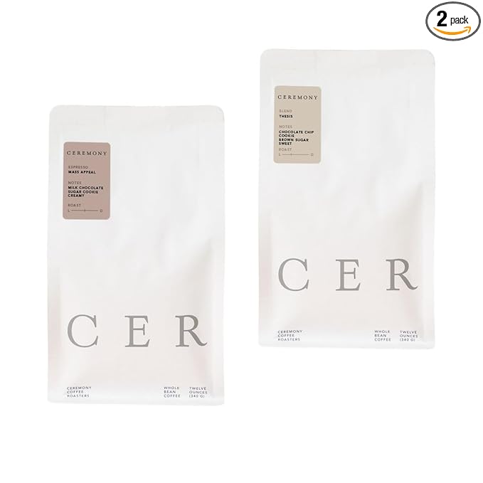 Bean Box Sampler - Roasted by Ceremony Roasters 2-Pack Whole Bean Coffee Gourmet Coffee