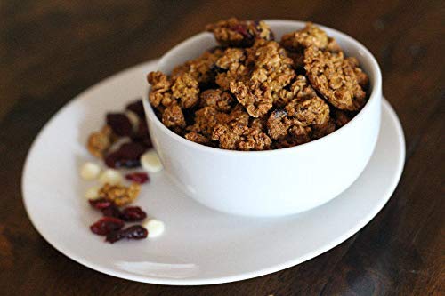Crazy Monkey Baking | Wheat Free Granola | 100% Whole Grain | All Natural Ingredients | 4 Packs of 7.5 Ounce Resealable Bags | White Chocolate Cranberry