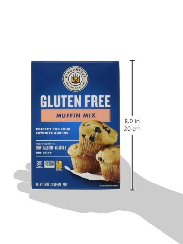 King Arthur Muffin Mix Gluten Free 16-Ounce (Pack of 6) White