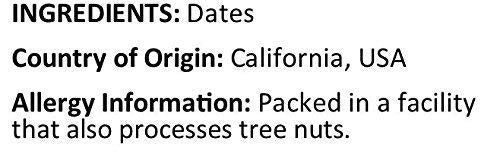 Anna and Sarah Pitted California Deglet Noor Dates in Resealable Bag 2 lbs 1 Pack