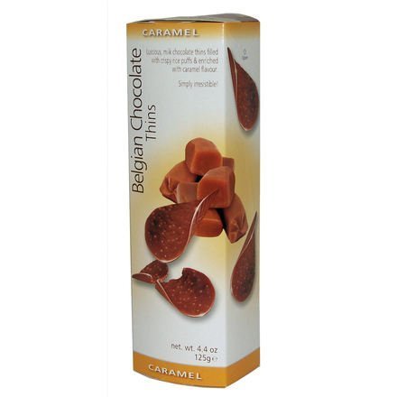 Royal Belgian Chocolate Thins Caramel (Package of 2) by Royal Chocolates