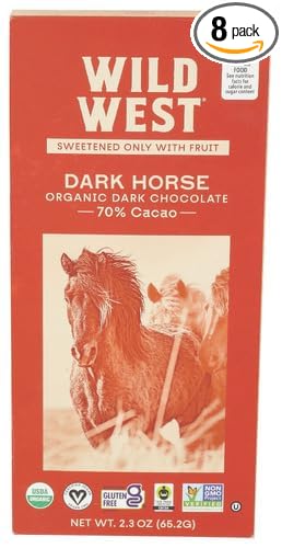 Wild West Dark Horse Chocolate 2.3 oz (Pack of 8)