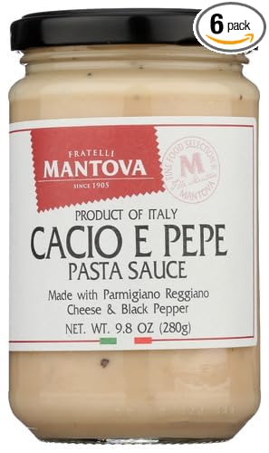 Mantova Sauce Caci e Pepe Pepperoni 9.8 oz (Pack of 6)