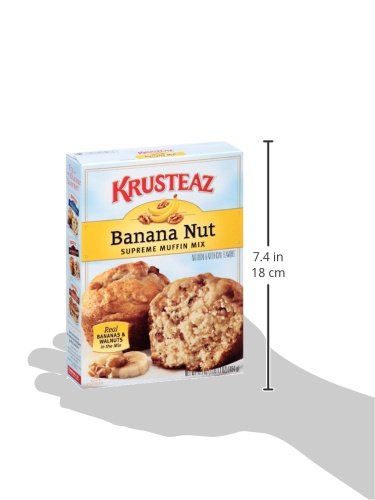Krusteaz Banana Nut Supreme Muffin Mix 17.1-Ounce Boxes (Pack of 12)