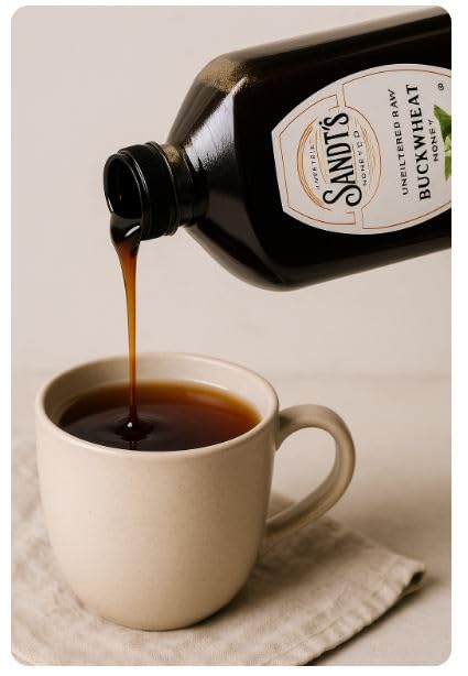 Unfiltered Raw Buckwheat Honey 80 oz. (5 lb.) bottle