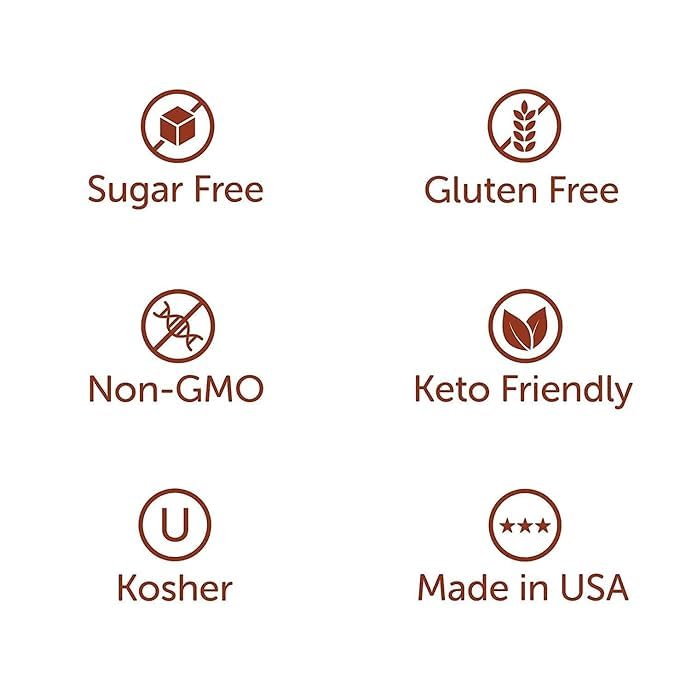 Salted Caramel Syrup Sauce for Coffee Sugar-Free Zero Calories (Pack of 2) - Gluten-Free Keto Friendly (Salted Caramel)