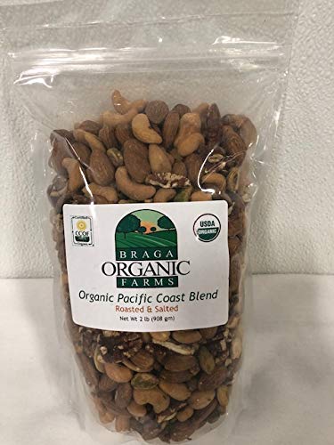 Braga Organic Farms Roasted/Salted Nut Mix 2 lb Bag