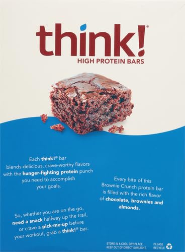 Generic Thi.nk! Bar Brownie Crunch Gluten Free 10.5 oz (Pack of 6)