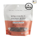 AMG Snacks Almond Chai Energy Bites | 4.3 oz Pack of 6 (72 Bites Total) | Date and Nut Energy Snacks Protein Bars | Non GMO Gluten Free Vegan Protein Bites | Made with All Natural Ingredients