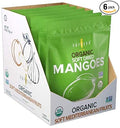 Amphora Dried Organic Mango Healthy Fruits Snack Vegan Kosher Gluten Free 3 oz - 85 gr per Pack (Pack of 6)