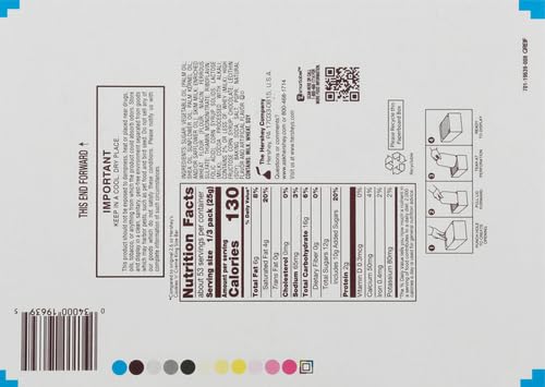 HERSHEY'S COOKIES 'N' CREME King Size Candy Bulk Individually Wrapped 2.6 oz Bars (18 Count)