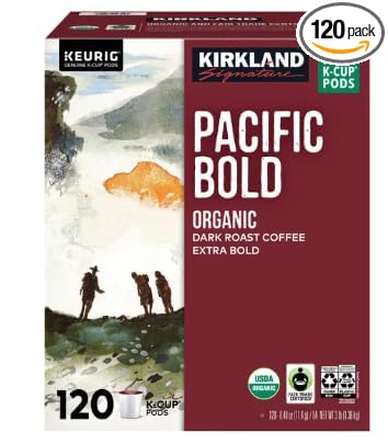 KS Organic Pacific Bold K-pods Coffee (120 ct pack of 1)