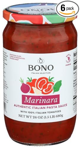 Bono Marinara Pasta Sauce 24 oz (Pack of 6)