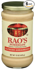 Raos Alfredo Arrabbiata Sauce 15 oz (Pack of 6)