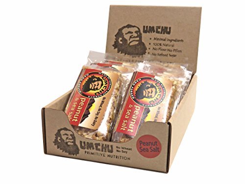 Umchu Bar Peanut &amp Sea Salt (Box of 12) Vegan-Gluten Free-3 Ingredients