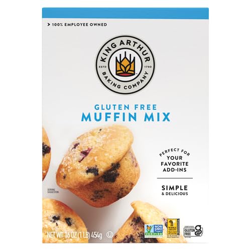 King Arthur Gluten-Free Muffin Mix Certified Gluten-Free Non-GMO Project Verified Certified Kosher 16 Oz