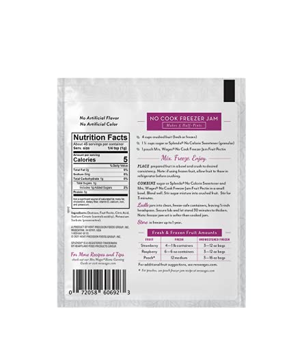 Mrs. Wages No Cook Freezer Jam | Fruit Pectin | Easy-To-Use | Fast Results | Homemade Jelly Jams or Freezer Jams | 1.75 oz Packet (Value Pack of 12)