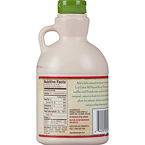 Log Cabin All Natural Table Syrup 22 Oz (Pack of 2)