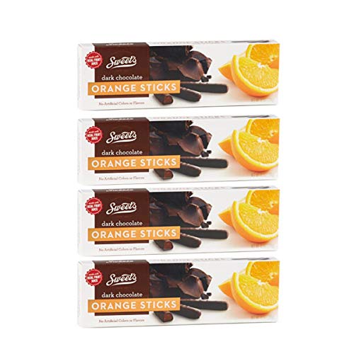 Sweet's Candy Dark Chocolate Sticks Orange 4 Pack (10.5 oz. each box)