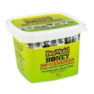 Bee Maid Creamed Honey - 2kg 2 Kilograms/4.4 Pounds