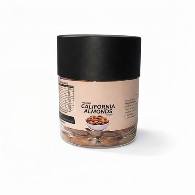 California Almonds 100gm |Badam Giri | High in Fiber &amp Boost Immunity | Real Nuts | Whole Natural Dry Fuits
