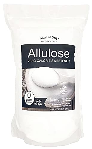 BetterTaste Allulose Sweetener Zero Calorie Granulated Sugar Substitute (15 lb) Non-GMO Non Erythritol Gluten Free &amp Vegan Keto Sweetener