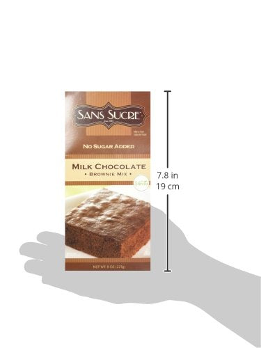 Sans Sucre Milk Chocolate Brownie Mix 8-Ounce (Pack of 6)