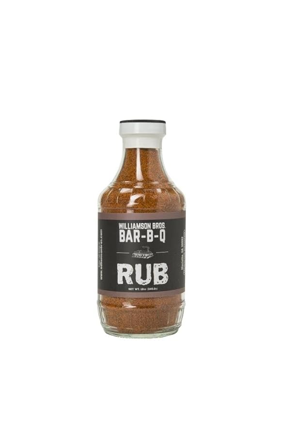 Barbeque BBQ Rub Williamson Brothers Bros - Case of 12x 12 Ounce Jars Southern Style