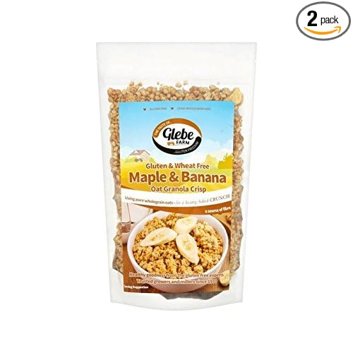 Glebe Farm Gluten Free Maple &amp Banana Oat Granola 325g - Pack of 2