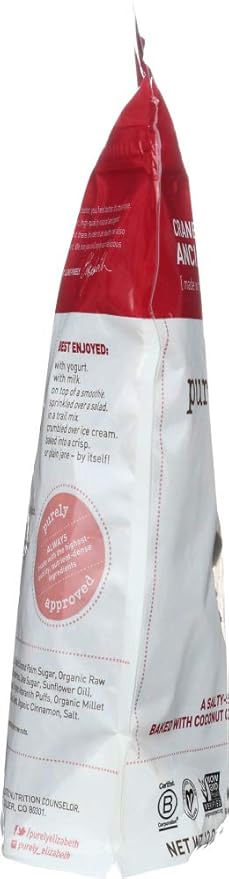 Purely Elizabeth Ancient Grain Granola Cranberry Pecan 12 Ounce (Pack of 6) by purely elizabeth