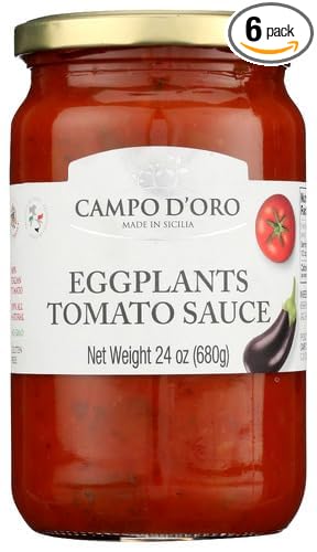 Campo Doro Tomato Eggplant Sauce 24 oz (Pack of 6)