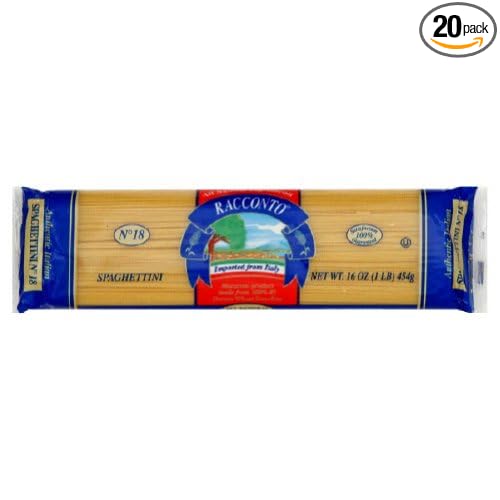 Racconto Spaghettini 16-Ounce Packages (Pack of 20)