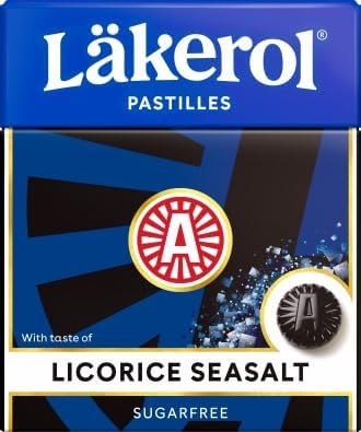 Lakerol Läkerol Sugarfree Pastilles 10-Flavor Variety 0.8 oz packages each in a SOPOSOPO Box (Total of 10 items) SÖPÖSÖPÖ Box