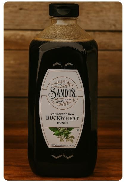 Unfiltered Raw Buckwheat Honey 80 oz. (5 lb.) bottle