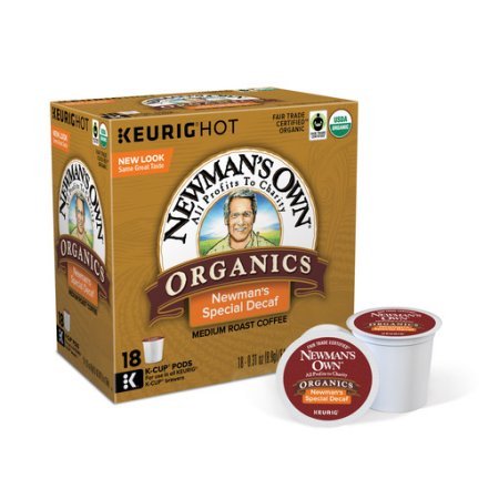Newmans Own Organics Special Blend Decaf Keurig Single-Serve K-Cup Pods Medium Roast Coffee 18 Count (Pack of 2)