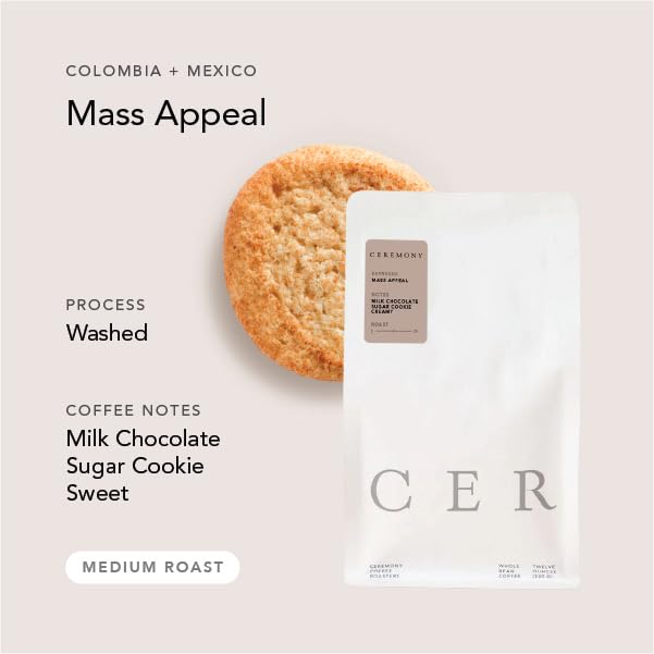 Ceremony Coffee Roasters - Espresso Variety Pack - Specialty Ground Coffee Mass Appeal &amp Destroyer Espresso Blends- 2x12oz Bags (French Press - Coarse Grind)