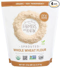One Degree Whole Wheat Flour Sprouted Organic 80 oz (Pack of 4)