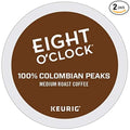 Eight O'Clock Coffee Colombian Peaks Single-Serve Keurig K-Cup Pods Medium Roast Coffee 24 Count (Pack of 2)