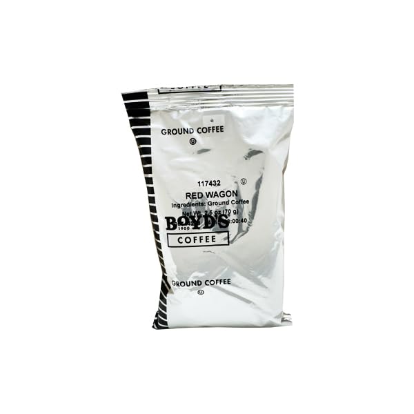 Boyd's Red Wagon Ground Coffee 50/2.5oz Pre-Portioned Packets